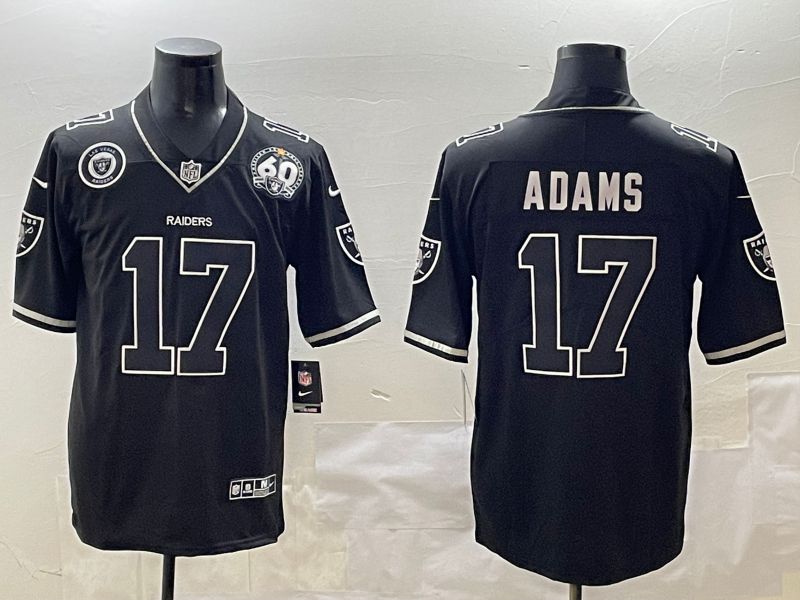 Men Oakland Raiders #17 Adams Black Second generation 2025 Nike Limited NFL Jersey style 033